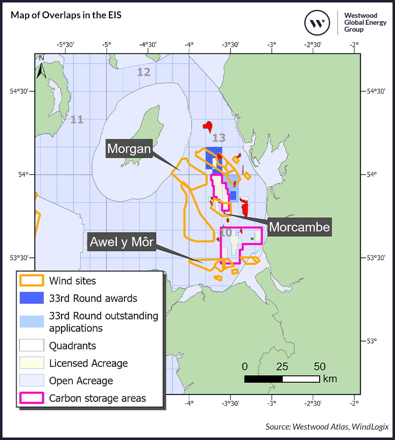 Map of Overlaps in the EIS; Source: Westwood